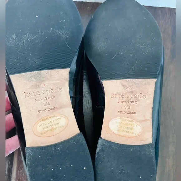 Kate Spade Black Kitty Cat Loafers size 9 - Picture 3 of 4